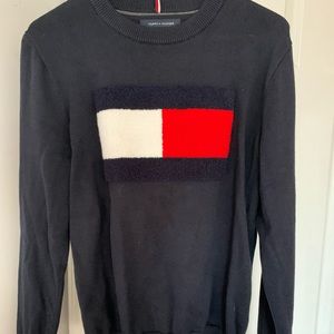Tommy Hilfiger Flag Knit Sweater Navy - S